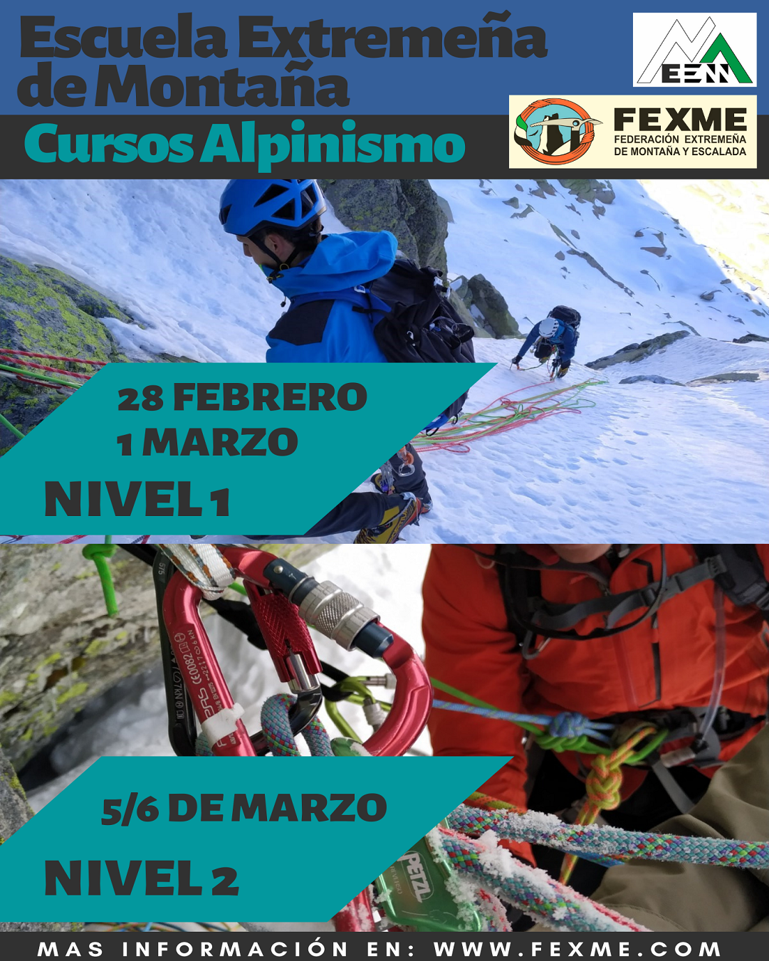 calcetines Inactivo Apellido Curso de Alpinismo Nivel I – FEXME