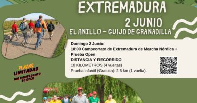 El Anillo será sede del I Campeonato de Extremadura de Marcha Nórdica