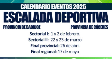 CALENDARIO JUDEX DE ESCALADA 2025