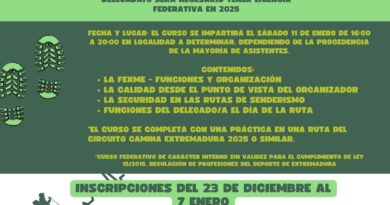 Curso de Delegado/a Federativo de Rutas de Senderismo