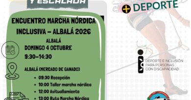 Albalá acogerá un nuevo Encuentro de Marcha Nórdica Inclusiva el próximo 4 de octubre Albalá acogerá un nuevo Encuentro de Marcha Nórdica Inclusiva el próximo 4 de octubre